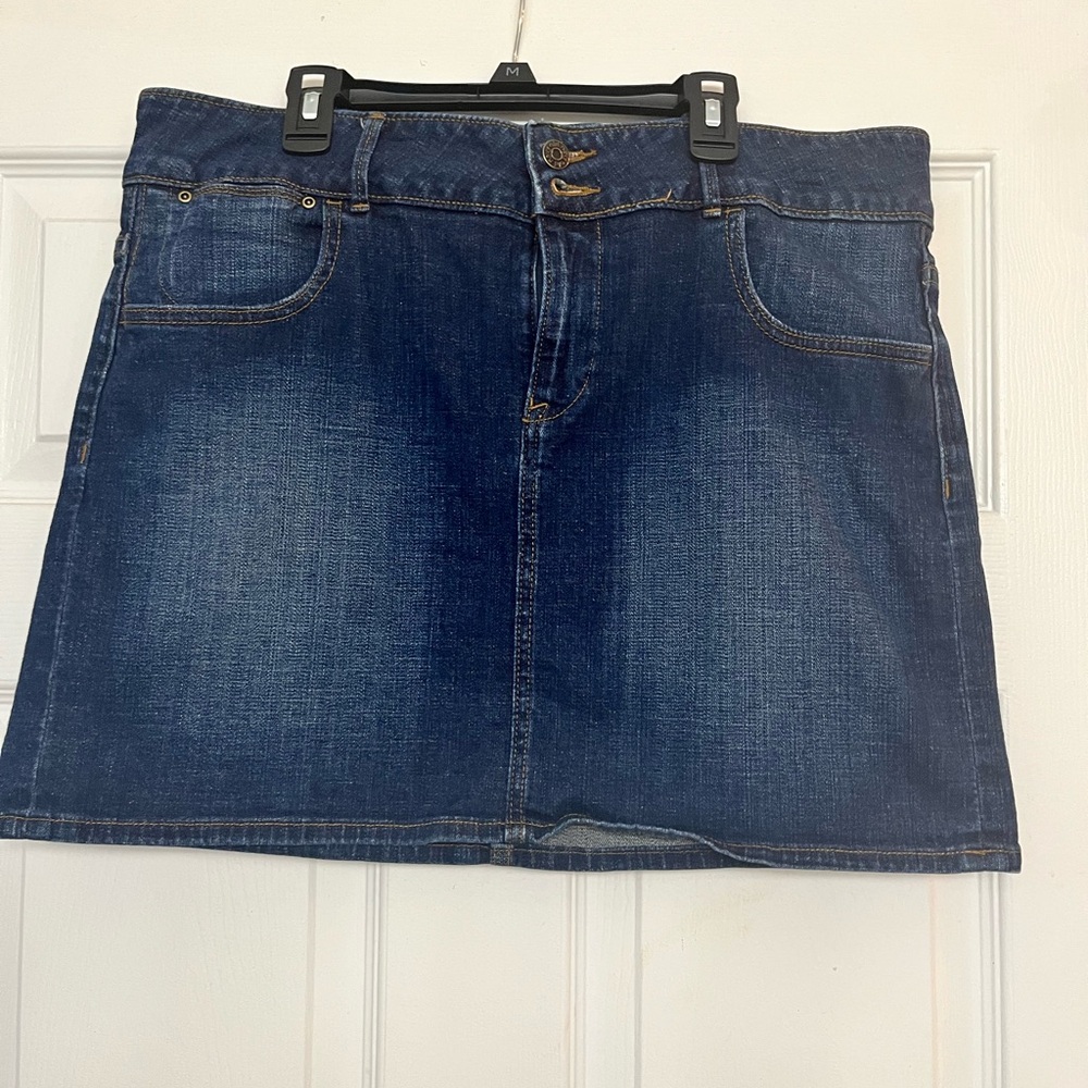 Old Navy Blue Denim Mini Skirt